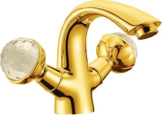 Смеситель для раковины Boheme Imperiale Presente золото 331